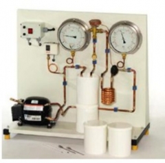 2-circuito de refrigeração de compressão simples equipamento de treinamento vocacional Equipamento de treinamento de ar condicionado