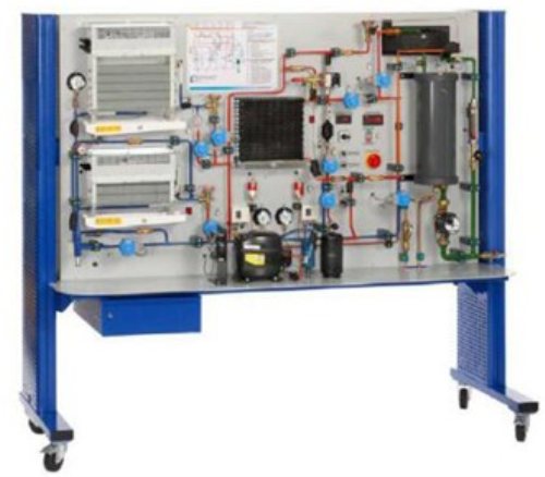 10-heat pump for cooling and heating operation Didactic Education Equipment For School Lab Condenser Trainer Equipment