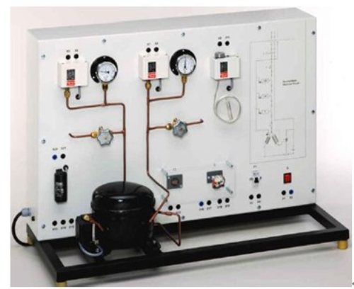 15-conexión eléctrica de compresores de refrigerante Equipo de educación vocacional para equipos de entrenamiento de condensador de laboratorio escolar