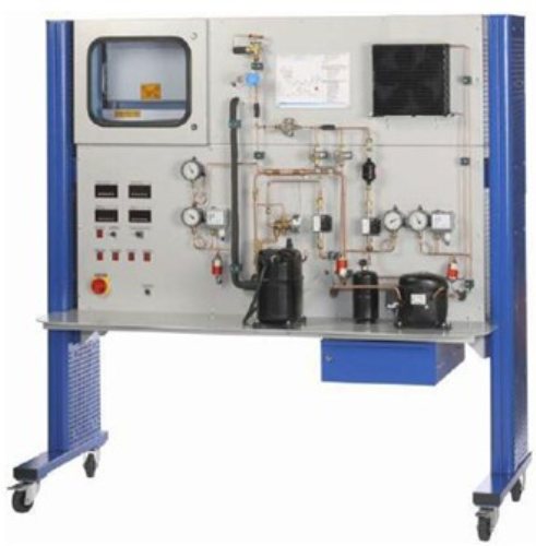 13-refrigeration system with two stage compression Vocational Education Equipment For School Lab Air Conditioner Trainer Equipment