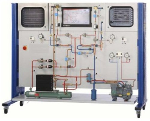 Contrôle de 21 capacités et défauts dans les systèmes de réfrigération Équipement de formation professionnelle pour l'équipement d'entraînement de climatiseur de laboratoire scolaire