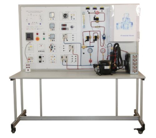 Fundamentos de equipamento educacional de treinamento em refrigeração para medição de temperatura