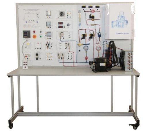 Controle de ar condicionado doméstico Equipamento de educação vocacional para equipamento de treinamento de refrigeração de laboratório escolar