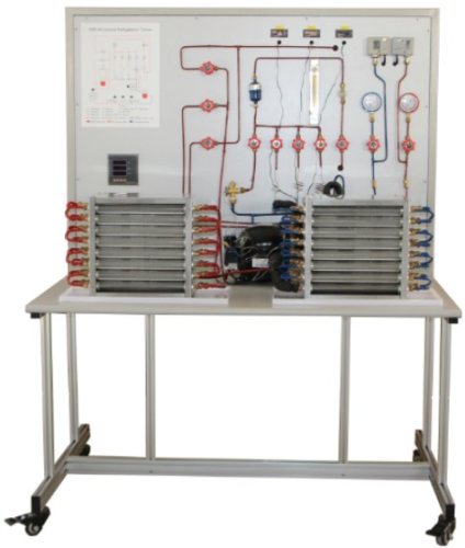 Cambios de estado en el circuito de refrigeración Enseñanza Equipo educativo para laboratorio escolar Equipo de entrenamiento de aire acondicionado