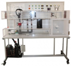 Instrutor de ar condicionado de recirculação / pc Equipamento didático de educação para laboratório escolar Equipamento de treinamento de condensador