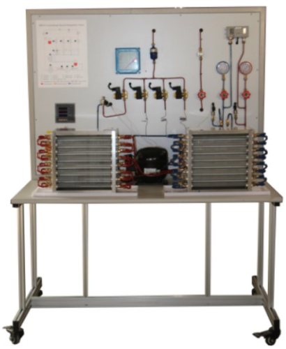 Basic cycle refrigeration trainer Vocational Education Equipment For School Lab Compressor Training Equipment