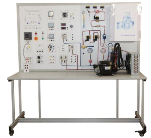 Commercial refrigeration skills trainer Vocational Education Equipment For School Lab Compressor Training Equipment