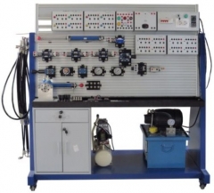 電気空気圧および油圧アクチュエータを備えた教訓モジュール職業教育機器メカトロニクストレーナー機器