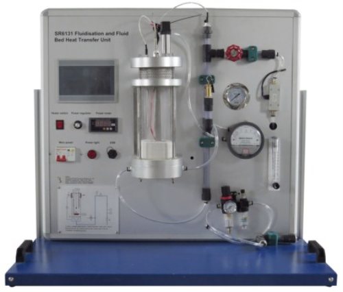 Unité de fluidisation et de transfert de chaleur à lit fluidisé Équipement d'enseignement didactique Équipement d'expérimentation de la mécanique des fluides