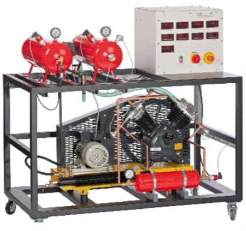 Two Stage Compressor Didactic Education Equipment For School Lab Fluids Engineering Training Equipment