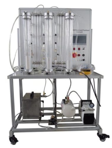 Unidade de leito fixo e fluidizado Equipamento de educação profissional para fluidos de laboratório escolar Equipamento de treinamento de engenharia