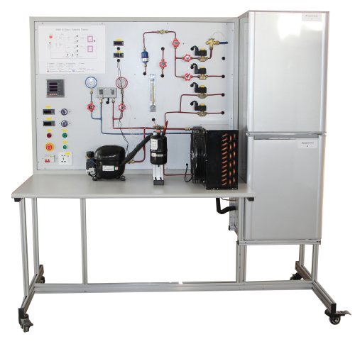 Modelo de entrenamiento de práctica de refrigeración equipo de entrenamiento de condensador de laboratorio