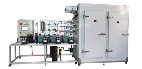 Equipamento de ensino de ensino de bancada de refrigeração central multi-evaporador para equipamento de treinamento de condensador de laboratório escolar