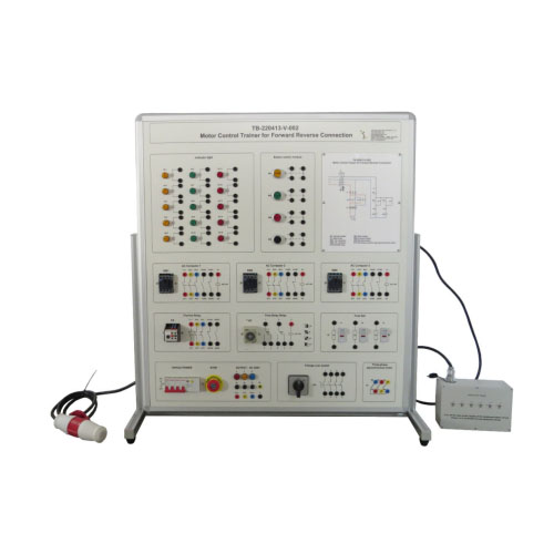 Entrenador de control de motor para equipo de enseñanza de conexión inversa directa Panel de entrenamiento eléctrico