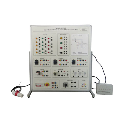 Treinador de controle de motor para equipamentos de ensino de conexão reversa painel de treinamento elétrico