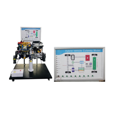 Panel-control Gasoline-Electricity Hybrid Power System Cutaway Model Teaching Equipment Automotive Training Equipment