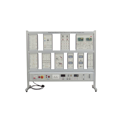 Placa Experimental: Eletrônica de Potência Com Unidade de Fonte de Alimentação Equipamento Educacional Painel de Treinamento Elétrico