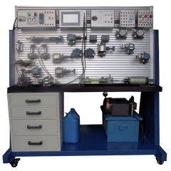 Bancada de treinamento hidráulico de dupla face Equipamento didático Equipamento escolar Equipamento de treinamento em mecatrônica