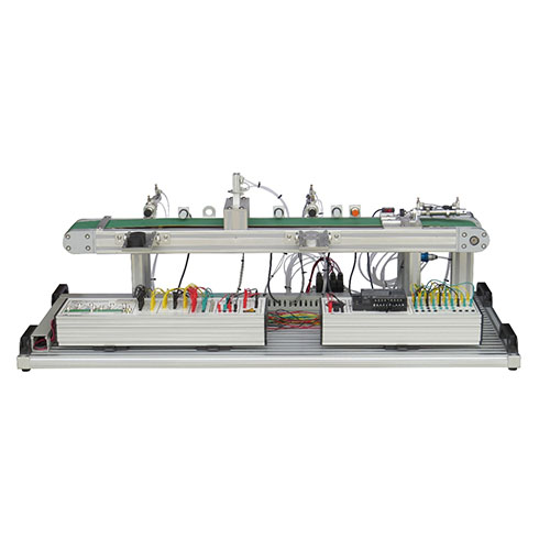 Equipamento de treinamento para sistema de controle de esteiras, bancada de treinamento vocacional, bancada de treinamento escolar, equipamento de treinamento em mecatrônica