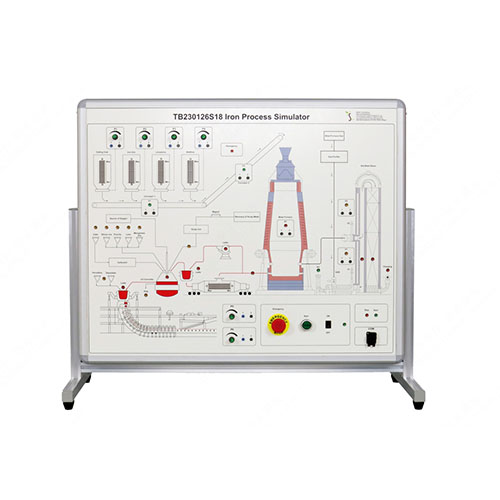 Simulador de Processo de Ferro Equipamento Educacional Escolar Instrutor Vocacional Bancada de Trabalho Instrutor de Controle de Processo
