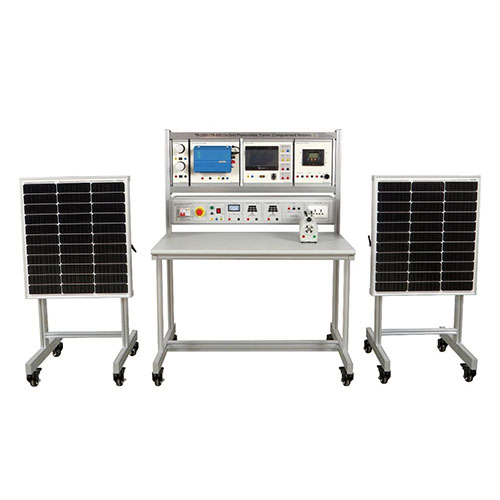 Entrenador fotovoltaico conectado a la red, banco de entrenamiento escolar, equipo de laboratorio escolar, entrenador educativo de energías renovables, sistema de enseñanza de energía solar