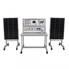 Entrenador de paneles fotovoltaicos, equipo educativo escolar, banco de trabajo para instructores vocacionales, entrenador de energías renovables, sistema de enseñanza de energía solar.