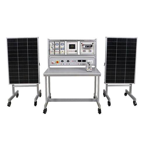 Entraîneur de panneaux photovoltaïques Équipement pédagogique scolaire Entraîneur professionnel Établi Entraîneur d&#39;énergie renouvelable Système d&#39;enseignement de l&#39;énergie solaire