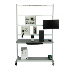 Bancada de ensino móvel sobre tecnologia de células de combustível, equipamento para educação profissional, equipamento escolar, treinamento em energias renováveis.