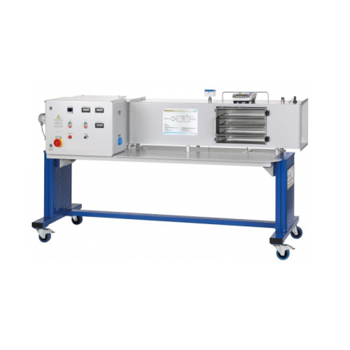 Bancada de treino para secagem por convecção, equipamento de laboratório escolar, equipamento educativo para treino térmico.