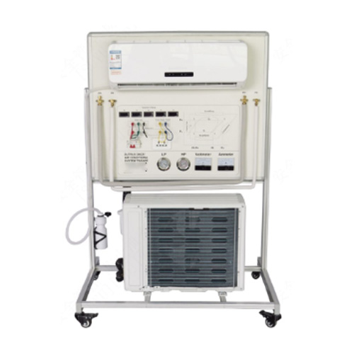 Banc pédagogique pour climatiseur individuel à inverseur de 12 000 BTU ; équipement didactique ; établi pédagogique ; formateur en réfrigération