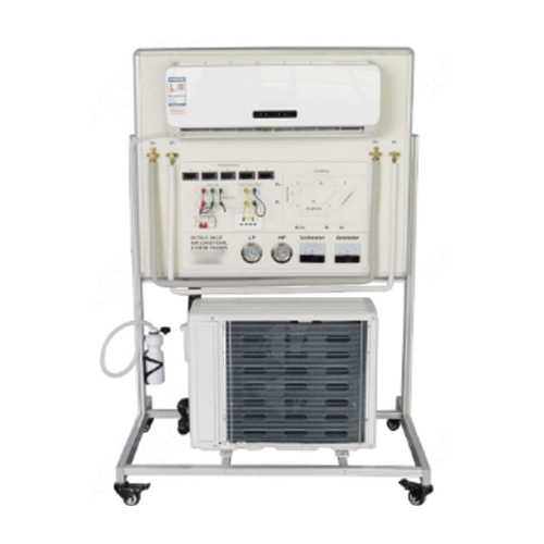 Banc pédagogique pour climatiseur individuel à inverseur de 12 000 BTU ; équipement didactique ; établi pédagogique ; formateur en réfrigération