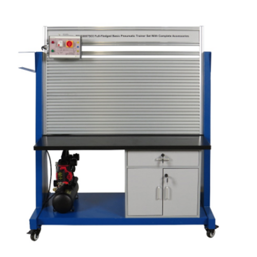 Full-Fledged Basic Pneumatic Trainer Set With Complete Accessories School Training Bench School Laboratory Equipment Educational Electro Pneumatic Trainers