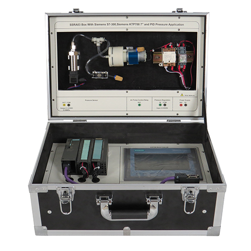Box With Siemens S7-300, Siemens KTP 700 7" and PID Pressure Application School Training Bench Equipment Educational Technology Electrical Training Equipment