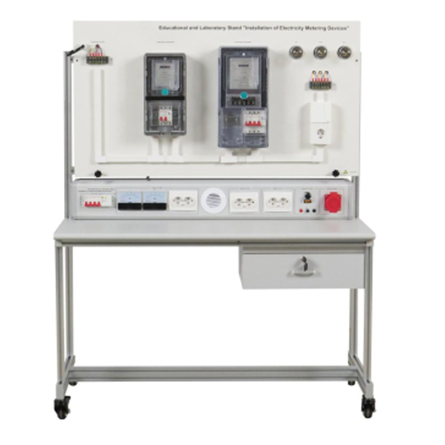 Educational and Laboratory Stand "Installation of Electricity Metering Devices" School Training Bench Educational Laboratory Bench Electrical Training Equipment