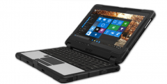 Rugged notebook with Windows 10 OS