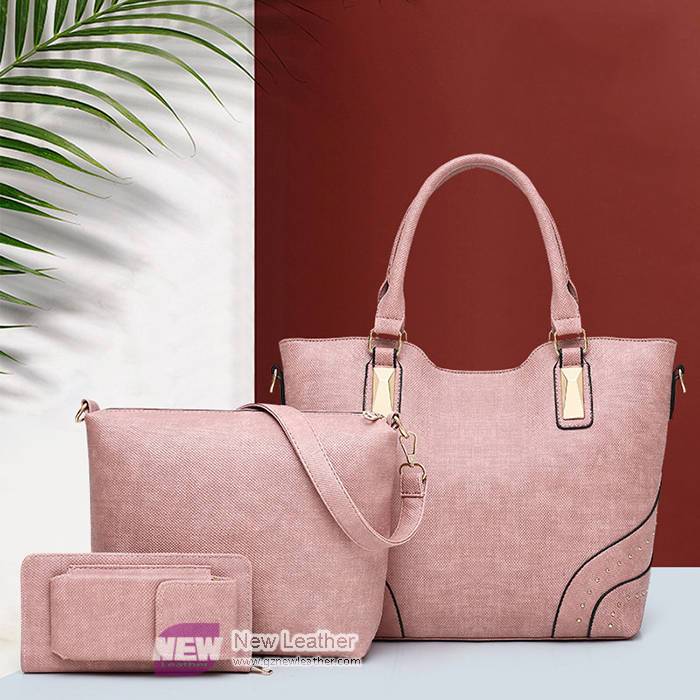 Classical Fashion solid color elegant women bag set for party