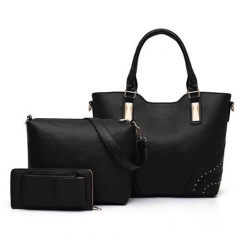 1855 Classical Fashion solid color elegant women bag set for party