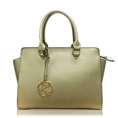 LT1869-1 Wholesale Classical Saffiano Leather Branded Bags with customized metal tag
