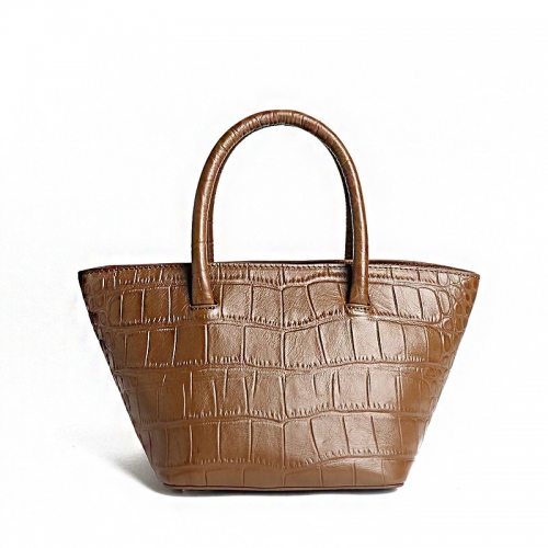 LT1894 New Design magnetic snap Small crocodile  alligator grain leather  Tote bag for Women