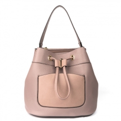 PU2267 Custom Fashion Soft PU Drawstring Bucket Bag for Women