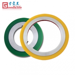 Rubber bonded spacers for coil processing line