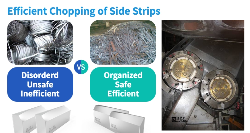 Efficient Chopping of Side Stris by Goodklife Chopper Knives for Slitter Line