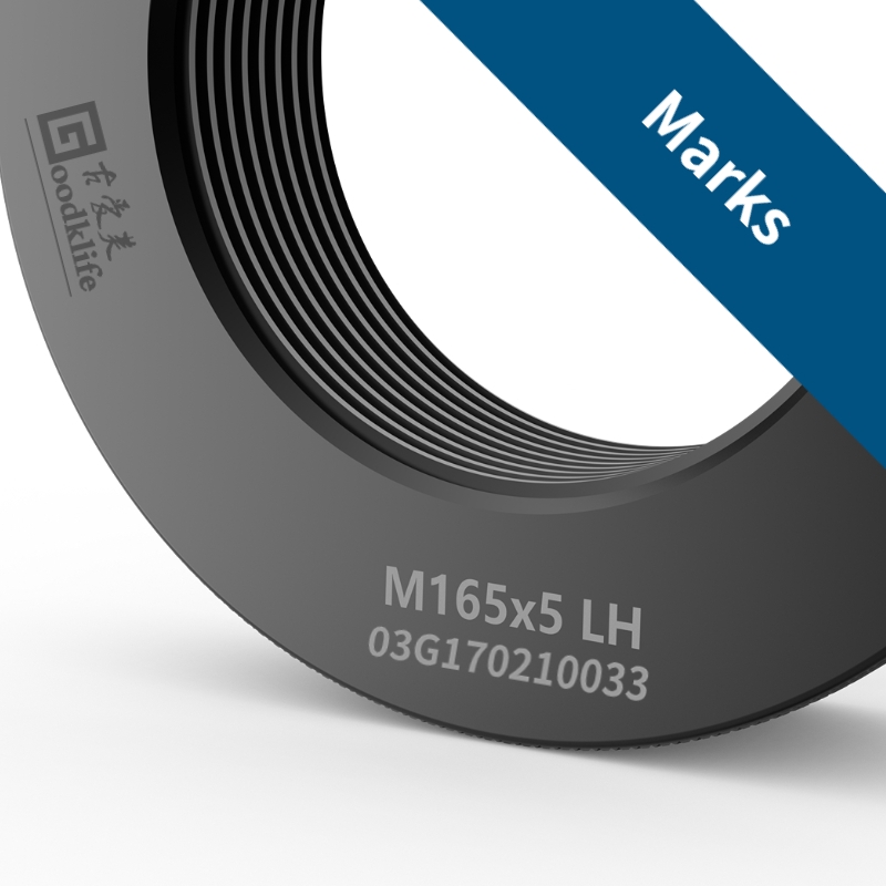 Marks of Goodklife Hydraulic Nuts for Metal Coils Slitting Line