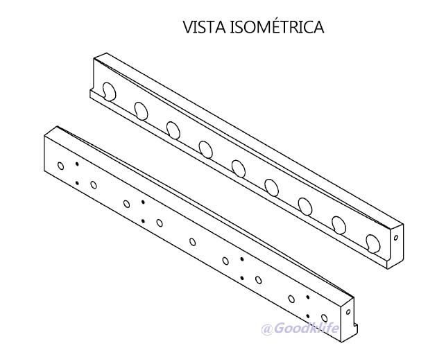 Cuchilla Inferior de Cizallamiento de Desbaste Plano de Goodklife