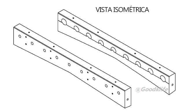 Cuchilla Superior de Cizallamiento de Desbaste Plano de Goodklife