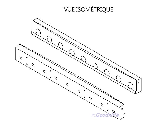 Couteau inférieur de cisaillage de brames de Goodklife