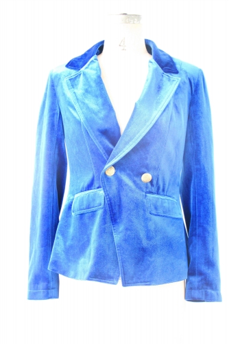 2020 new blue woven jacket