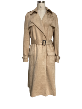 The new 2020 classic double-breasted trench coat with lapel
