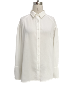 Fashion versatile simple long sleeve shirt