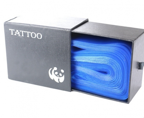 100pcs/box Hot sale Disposable Tattoo Clip Cord Machine Covers Bags Blue Tattoo Supply
